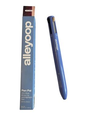 alleyoop Pen Pal 4-in-1 Eye, Brow, Lip & Highlight Pen — Blue (Berry Busy)